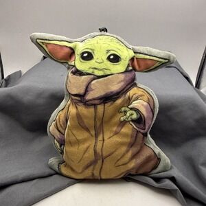 Baby Yoda Plush Keychain Zipper Pouch 7" The Mandalorian Grogu Clip-On